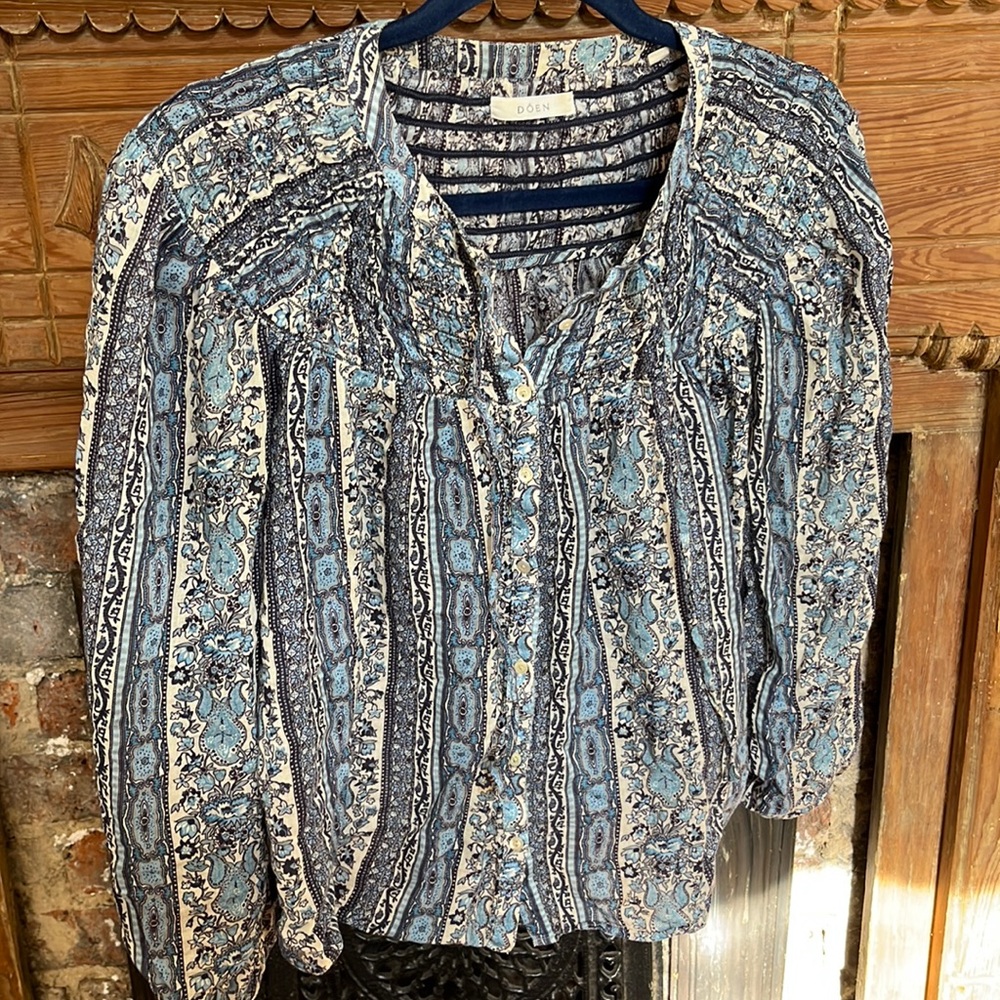 Doen Blue Button Down